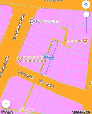 chào bán lô đất mặt tiền đường tân thái 3 - vị trí sát góc đường trần duy chiến