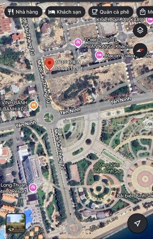 lô góc vip sát biển 408m2 - 2 mặt tiền đường 16/4 - đường rộng 37m