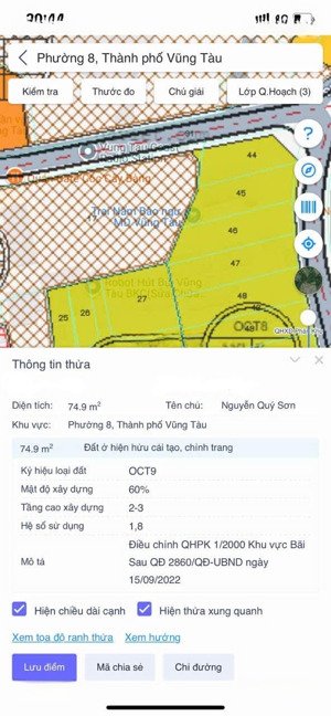 bán 2 lô đất đẹp khu du lịch đường thi sách bãi sau vũng tàu full thổ cư, gpxd sẵn giá tốt 7.1 tỷ