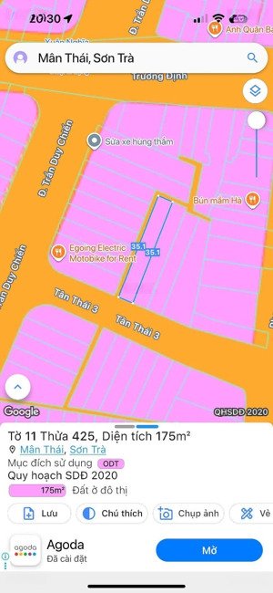 bán lô đất kẹp cống mặt tiền đường tân thái 3 , cách biển 5p đi bộ .