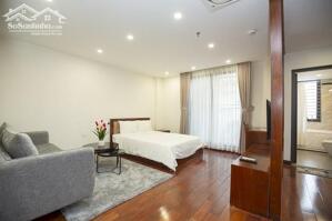 Cho thuê căn hộ 1PN rộng 50m2 tại Đào Tấn, Ba Đình, đầy đủ nội thất đẹp, hiện đại