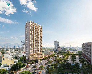 căn hộ ngoại giao vista residence 2pn, 2wc ngay trung tâm tp. đà nẵng, nội thất liền tường cao cấp