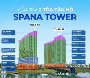 chính chủ bán căn hộ cao cấp spana tại hoà xuân theo tiêu chuẩn 5*, giá bình dân,an cư & đầu tư tốt