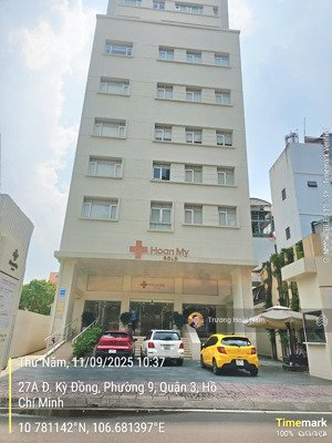 (tin thật) bán bệnh viện mắt hoàn mỹ 27-27a kỳ đồng - dt 17x32m - 2 hầm + 12 tầng - giá 460 tỷ!