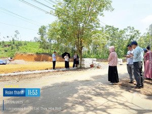 cơ hội đầu tư đất nền f0 trung tâm lạc thuỷ, hoà bình vị trí chiến lược hạ tầng hoàn chỉnh