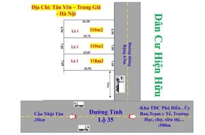 chính thức mở bán 3 lô f0 tại tân lộc- hồng kỳ cũ - nay là trung giã
cách đường tỉnh l