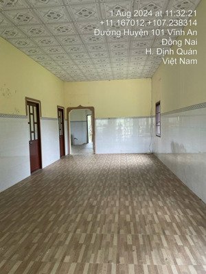 bán nhà tiện làm vườn nghỉ dưỡng diện tích 2,2 sào, nhà xây dựng kiên cố 4 phòng ngủ