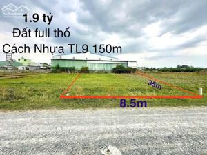 Bán 303m2 đất thổ cư (8.5x35m) giáp hóc môn gần kdc Phú sinh