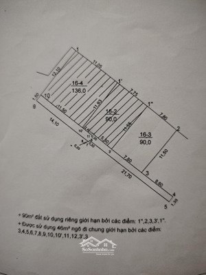 bán đất :thửa đất vuông đẹp 2 thoáng - ô tô đỗ cổng - khu vực tiềm năng