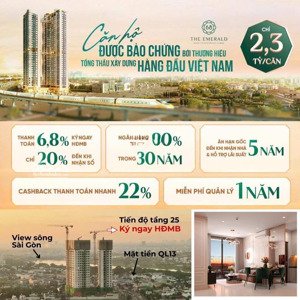hàng hiếm tại the emerald 68, 5.6 tỷ, 87,5m2, 3pn, 2wc