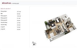 bán: căn hộ 2pn+1, 2wc tại tsg lotus 190 sài đồng, view nội khu, giá ưu đãi 5,15 tỷ, 83m2.