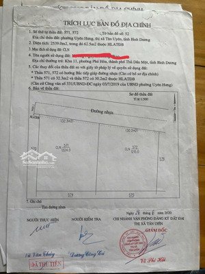 bán đất 2539m2 tại uyên hưng, 36 tỷ, bình dương
