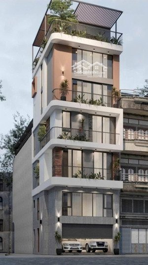 7 tầng - diện tích: 50m2 (thực tế 57m2 cả đua) mặt tiền: 6.15m lô góc 2 mặt