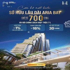 căn hộ cao cấp aria bay hạ long với chỉ 2,5 tỷ sở hữu căn mặt biển pháp lý lâu dài