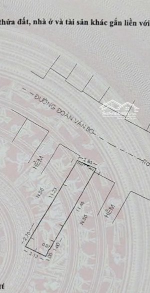 mặt đường đoàn văn bơ - sổ 42,6m2 - nhà 3 tầng 4pn. chỉ 6,2 tỷ