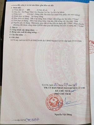 bán đất đường 500 - ngang 6,5 - đường nhưạ 6m - xã phạm văn cội, củ ch củ - giá chỉ từ 2tyx