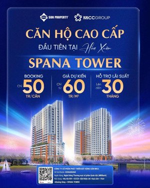 còn 2 ngày chính thúc mở bán gđ đầu toà căn hộ spana - nam hoà xuân.