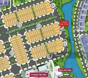 biệt thự fpt - view kênh trực diện - mặt tiền ngang lên đến 8m - hướng đông