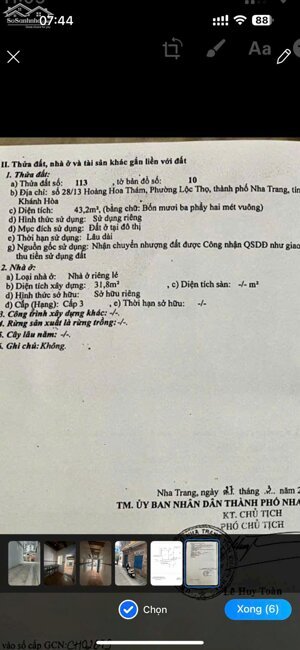 Bán Nhà 2 Tầng Hẻm Xe Hơi Hoàng Hoa Thám – Nha Trang