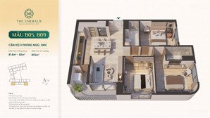 căn góc 3pn the emerald 68 đẹp chuẩn hoa hậu giá yêu thương 5.3 tỷ gồm vat, tt 10% - ký hđmb
