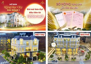 sở hữu ngay nhà phố biệt thự hồng hạc city chỉ từ 3.2 tỷ, hỗ trợ vay bank, chỉ cần trả 20% ký hdmb