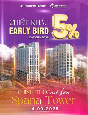 spana tower ra mắt đợt đầu tiên. biểu tượng mới hòa xuân, chỉ từ 2,5 tỷ. booking ngay 50 triệu!