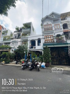 bán nhà hẻm 52 thoại ngọc hầu, phường phú thạnh, quận tân phú dt 4x19,5m 1 lầu giá 8,6 tỷ