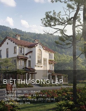 căn biệt thự song lập 210m2 view hồ cuối cùng đẹp nhất dự án giá chỉ 13,2 tỷ