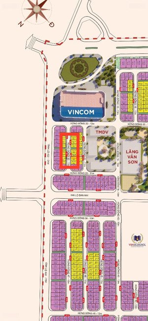 duy nhất căn liền kề 96m trục đường thông đối diện vincom, gần khu dân cư - giá 21,4 tỷ - tặng 300