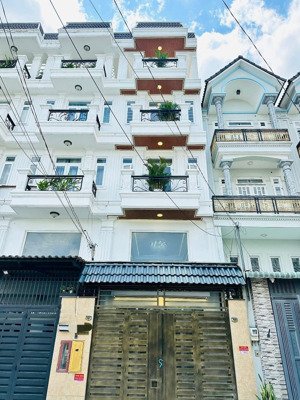 bán nhà đẹp, khu phân lô đòng bộ, đường rộng 8m, (4x15) trệt, 1 lửng, 3lầu, 4pn, thạnh xuân 22, q12