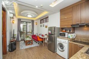 Cho thuê căn hộ 1PN rộng 55m2 tại Đào Tấn, Ba Đình, đầy đủ nội thất đẹp, hiện đại, có ban công