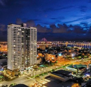 bán căn góc 2 phòng ngủ tầng cao chung cư hiyori view cầu rồng, sông hàn giá tốt, sổ hồng có sẵn