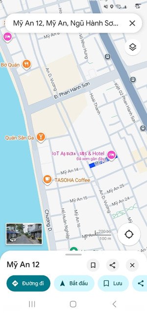 đất đường mỹ an 12, vị trí đẹp sát bờ sông hàn,dt 100 m2 giá 9,5 tỷ lh 