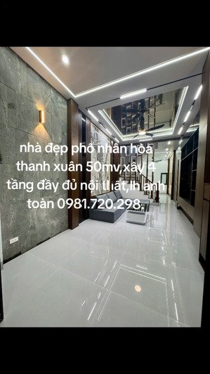 chinh chủ cần bán nhà phân lô cán bộ tại nhân hòa, thanh xuân 50 m x 4 t mới ô tô cách 15m 12 tỷ