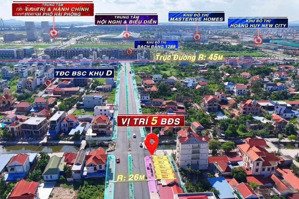 bán siêu phẩm 5 lô f0 trục đường 26m ngay trung tâm hành chính