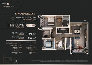 căn hộ 15 tòa m1 căn góc 3 ngủ duy nhất còn lại tầng trung diện tích 113,9 m2 - ký mới cđt