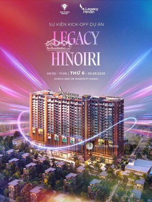mở bán chung cư legacy hinoiri.giảm ngay 150tr .chiết khấu lên đến 10%... lh 