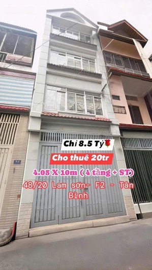 siêu phẩm 4lầu hẻm xe hơi 6m ngay sân bay khu vip tân sơn nhất - lam sơn.