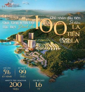 siêu phẩm villas la tiên bđs hạng sang ngay trung tâm tp biển nha trang giá sốc chỉ từ 12.8 tỷ/căn