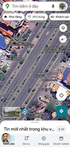 cho thuê nhà mặt đường tuyến 2 lê hồng phong gần ngã 5 cát bi plaza, dtsd 800m2, ngang 14m, 2 tầng