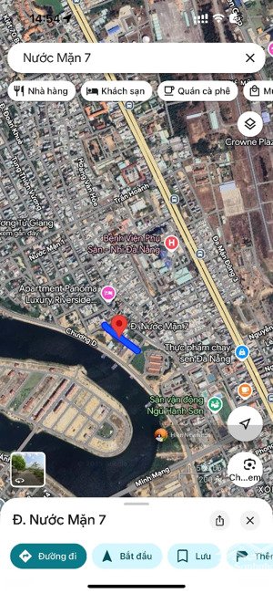 bán 125m đất sát sông mặt tiền đường nước mặn 7 khu nam việt á giá chỉ 64tr/m có bớt ít