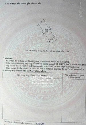 chính chủ bán lô đất 51m², vị trí đẹp tại đông anh sổ đỏ sẵn, sang tên ngay