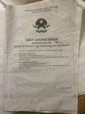 bán nhà riêng, chính chủ, vị trí thông thoáng, đẹp. cách đường ô tô 1 nhà. diện tích 6 x 13,5m