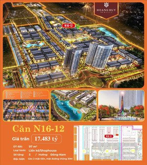 duy nhất suất ngoại giao góc hoàng huy new city đường 30m n16.12 - 97m2 giá 15,9 tỷ - hà 