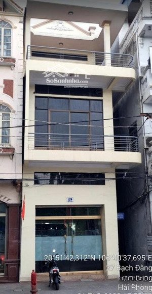 chính chủ cho thuê nhà mặt phố 25 bạch đằng, 30 triệu/th, 88 m2, 5pn, 4wc, 4 tầng, hải phòng