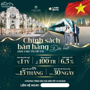 Bán biệt thự 160m² Jade Lake Residence – View công viên hồ