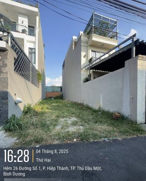 bán đất hiệp thành - cách bệnh viện tỉnh 512 chỉ 300m - diện tích: 5x25 - đất sạch ko quy hoạch