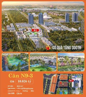 chỉ 9tỷ150tr - căn n9-03 phân khu happy garden - tiện ích sân vườn, khu liên hợp thể thao cận kề