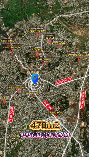 đất đẹp phú lợi 478m2 vị trí vàng ngay trung tâm thủ dầu một