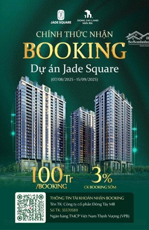 mua ngay jade square 2 ngủ full nội thất, pháp lý vĩnh viễn, chỉ hơn 6 tỷ